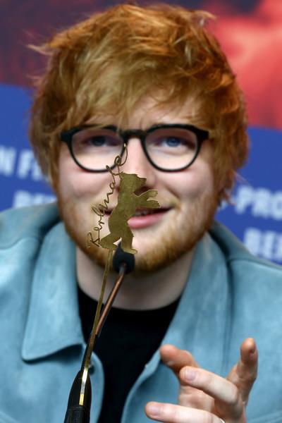 Ed Sheeran in conferenza a Berlino Una bella immagine dle cantante Ed Sheeran