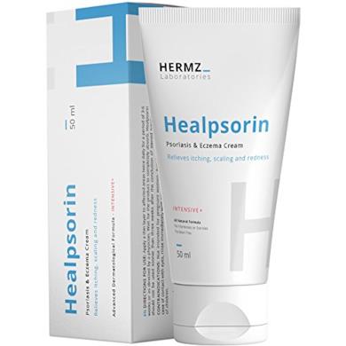 Healpsorin Crema Per Psoriasi (50 ml) - Trattamento Cosmetico Naturale Per Mani, Viso E Gomiti – Crema Idratante - Pelle Secca, Pruriginosa E Spaccata – Efficace Su Eczema, Rosacea, Dermatite