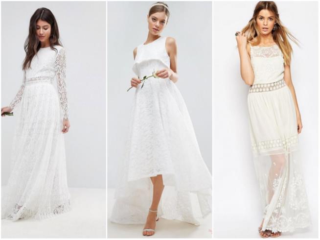 Abiti bianchi da sposa Tre abiti bianchi in mood sposa
