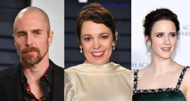 Sam Rockwell, Olivia Colman e Rachel Brosnahan Tre foto di Sam Rockwell, Olivia Colman e Rachel Brosnahan