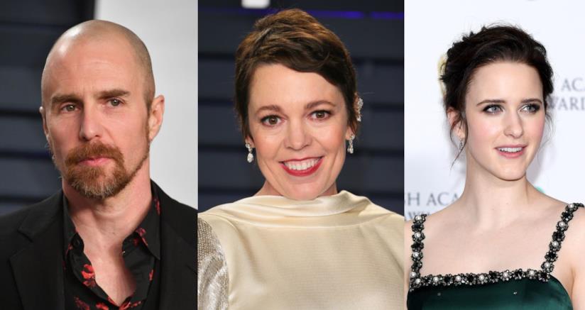 Sam Rockwell, Olivia Colman e Rachel Brosnahan Tre foto di Sam Rockwell, Olivia Colman e Rachel Brosnahan