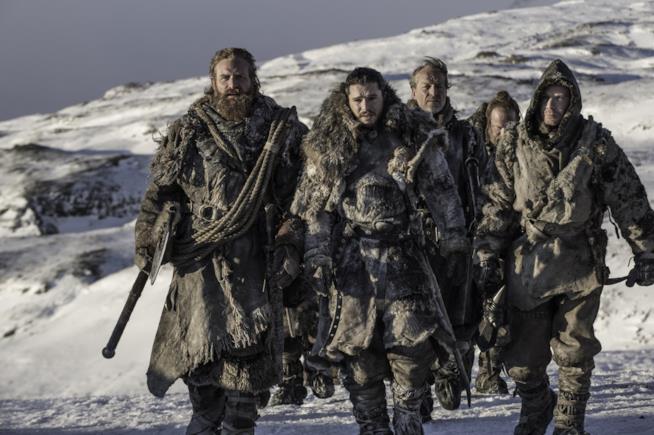 Game of Thrones: la suicide squad canta e balla Jorah, Tormund, Jon Snow, Gendry e Beric oltre la Barriera