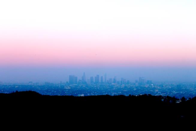 Los Angeles vista dal Monte Lee Tramonto su LA