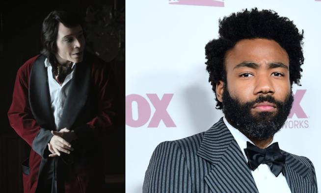 Teddy Perkins e Donald Glover di Atlanta Teddy Perkins e l'attore Donald Glover