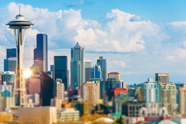 Skyline di Seattle Panorama di Seattle