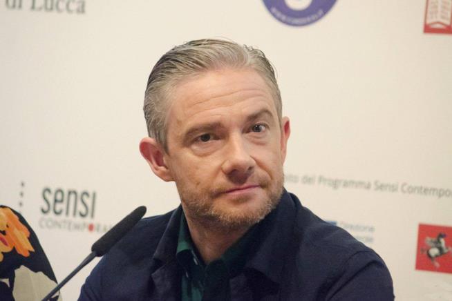 Un primo piano di Martin Freeman Martin Freeman al Lucca Film Festival