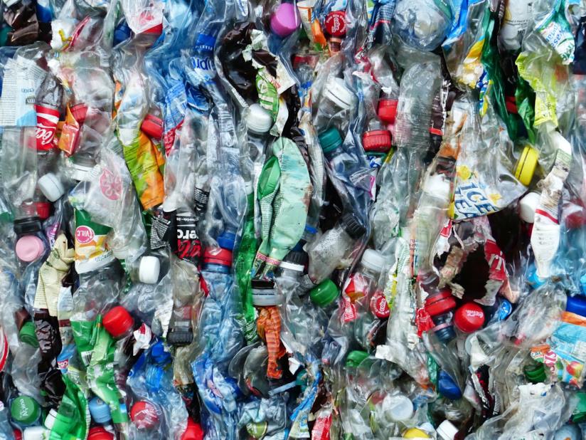 Bottiglie di plastica Blocco di bottiglie di plastica