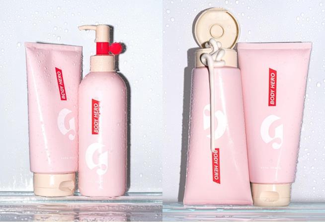 Body Hero la linea corpo Glossier Lozione corpo Body Hero di Glossier: pelle idratata e leggermente illuminata da microparticelle