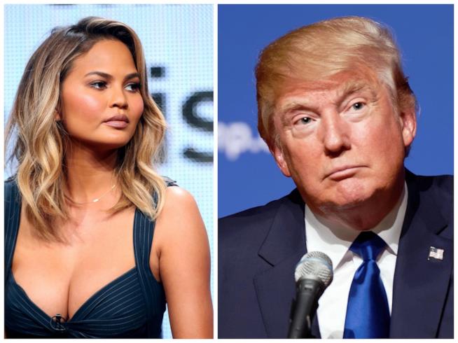 Donald Trump ha bloccato Chrissy Teigen su Twitter Chrissy Teigen e Donald Trump