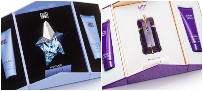 Thierry Mugler Luxury set natalizio Angel e Alien eau de parfum Gift set Natale 2017 edizione lusso profumo crema corpo e gel doccia Angel e Alien Thierry Mugler