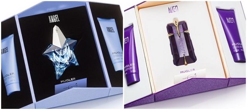 Thierry Mugler Luxury set natalizio Angel e Alien eau de parfum Gift set Natale 2017 edizione lusso profumo crema corpo e gel doccia Angel e Alien Thierry Mugler