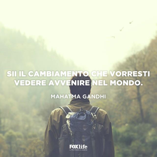 Frase sul cambiamento Uomo in montagna