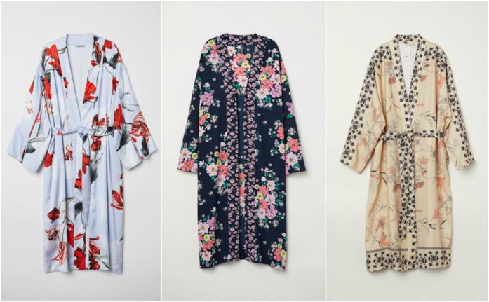 Kimono stampa floreale Kimono moda Primavera Estate 2018