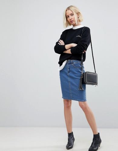 Gonna longuette di jeans