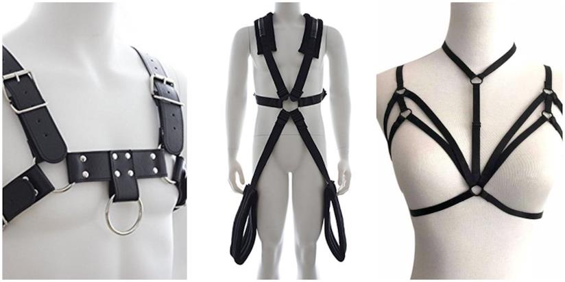 Harness, finimenti per pratica BDSM Corazze e imbracature per giochi di ruolo BDSM