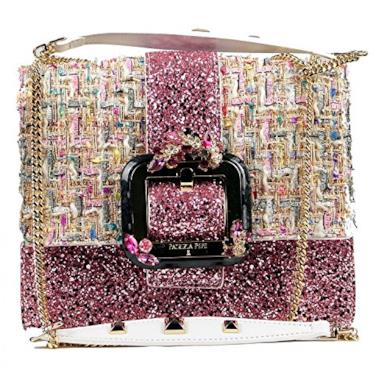 Patrizia Pepe Borsa a tracolla mix fabric Mod. 2V8038/A904-XS59