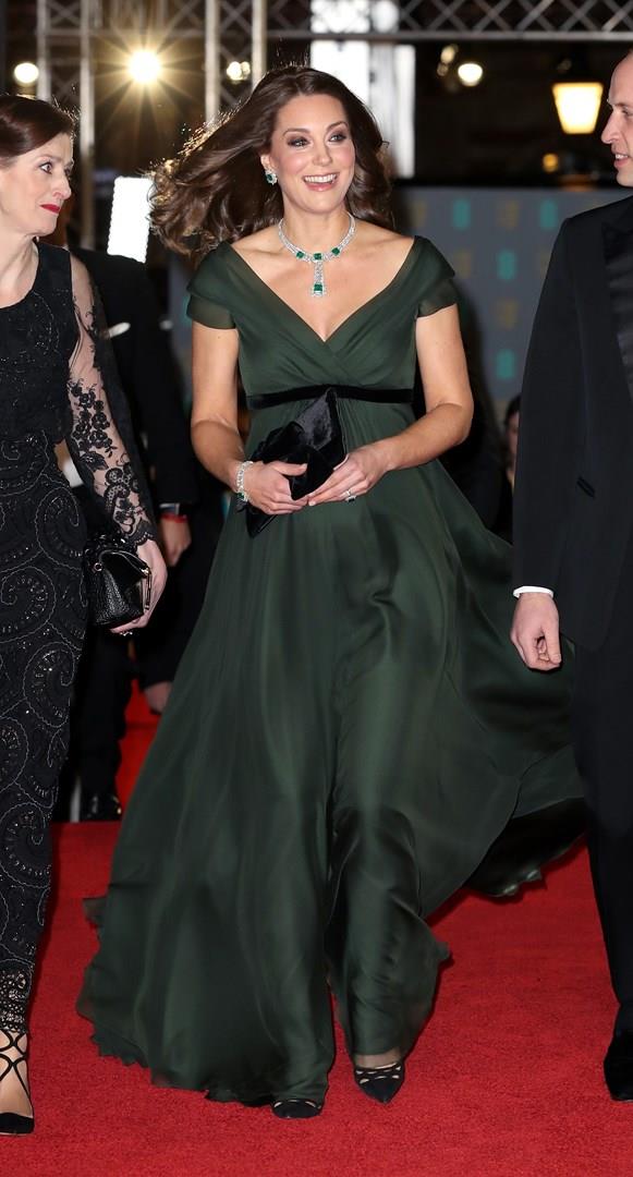 Il look pro Time's Up di Kate Middleton a BAFTA 2018 Kate Middleton
