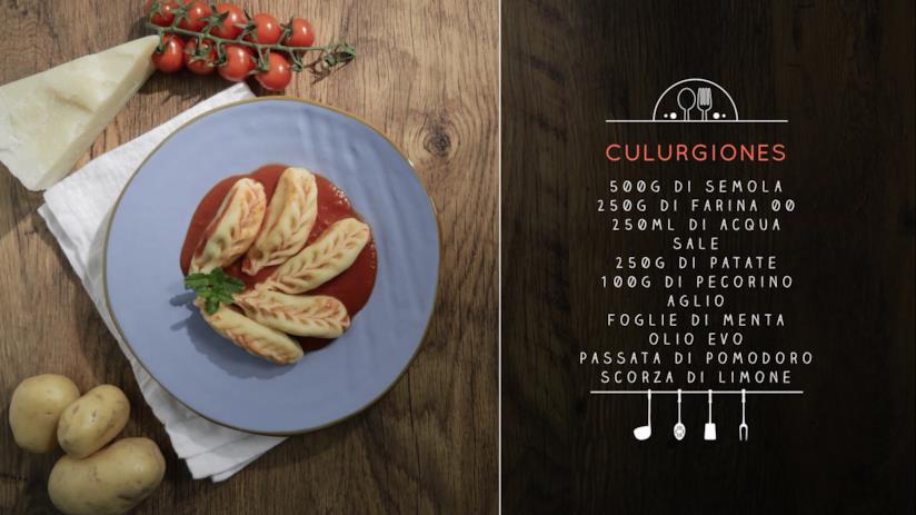 Culurgiones ripieni di pecorino, menta e patate Culurgiones