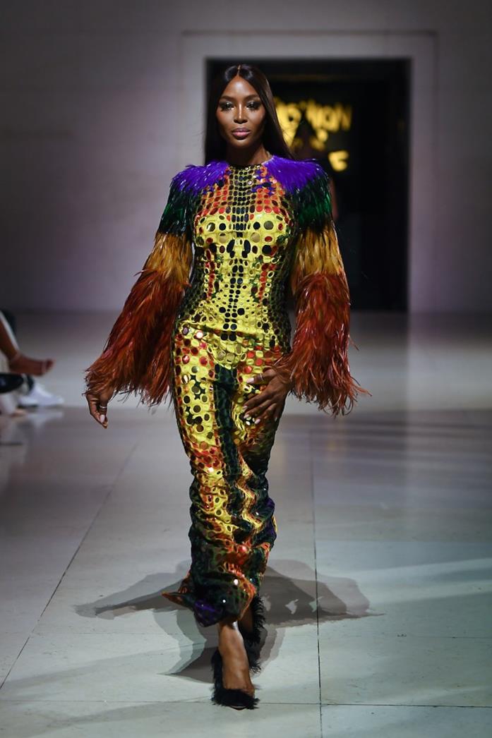 Naomi Campbell e il Fashion for Relief Gala a Londra Naomi Campbell in passerella