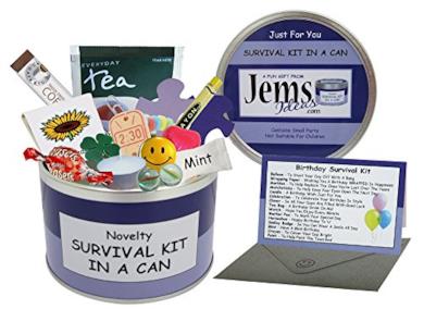 Kit di sopravvivenza in lattina per il compleanno
