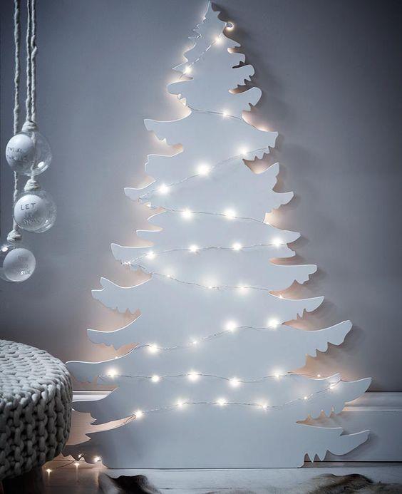 Albero bianco moderno Albero di Natale moderno