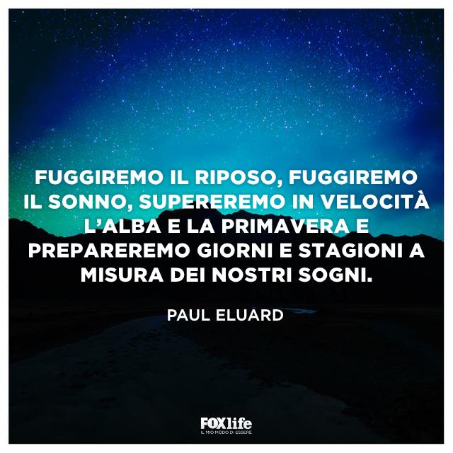 Frase di Paul Eluard Panorama notturno