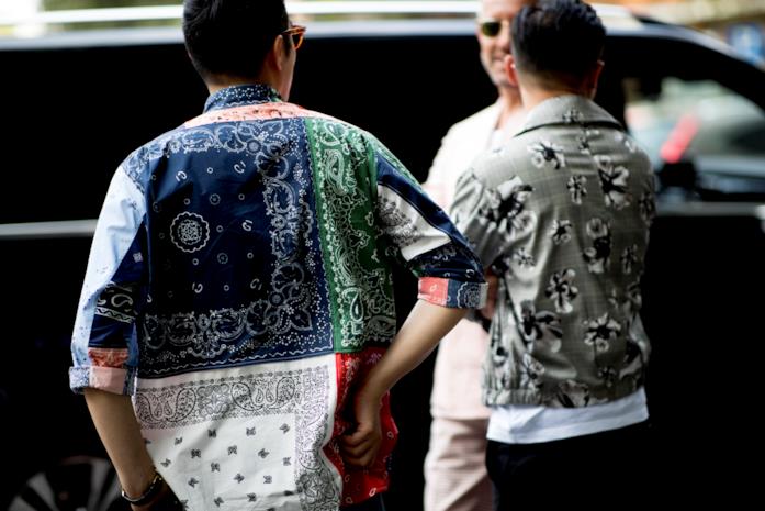 Camicia Patchwork Milano Menswear 2019 Milano Moda Uomo 2019 streetstyle