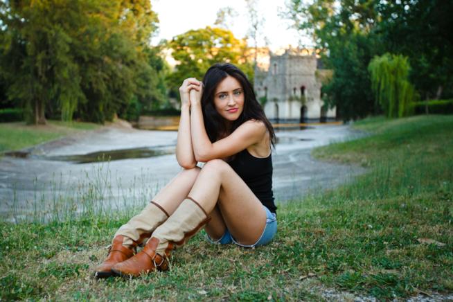 Ilenia Lazzarin è la presentatrice de Il Contadino Cerca Moglie 2 Una foto di Ilenia Lazzarin