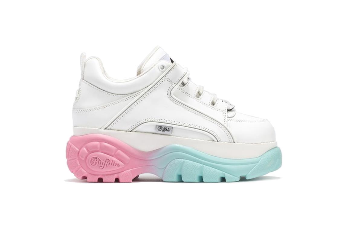 Sneakers con maxi platform in gomma con sfumatura di colori pastello