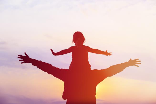 La vita in due di Nicholas Sparks La vita in due, copertina con un papà e una bimba