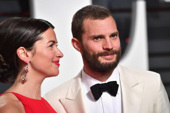 Jamie Dornan con la moglie Amelia Jamie ed Amelia Dornan