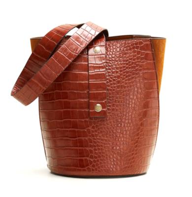 Borsa di pelle combinata
