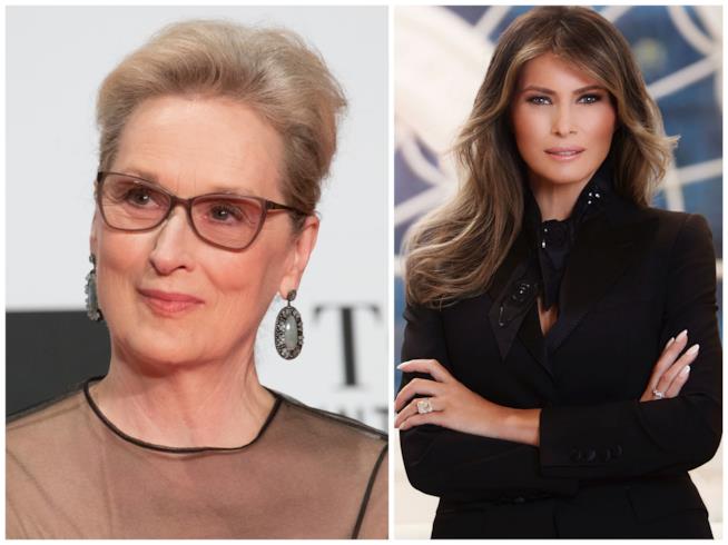 Meryl Streep non tollera il silenzio di Melania Trump sul caso Weinstein Meryl Streep e Melania Trump