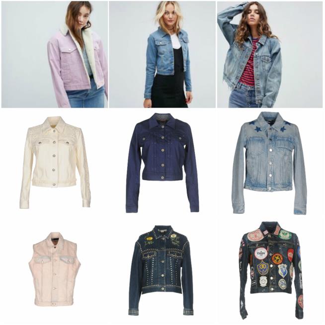 Giacche in denim per la primavera-estate 2018 Rosa, blu scuro, con le stampe giacche in denim primavera 2018