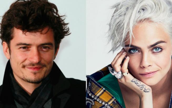 Orlando Bloom e Cara Delevingne in Carnival Row Un collage tra Orlando Bloom e Cara Delevingne