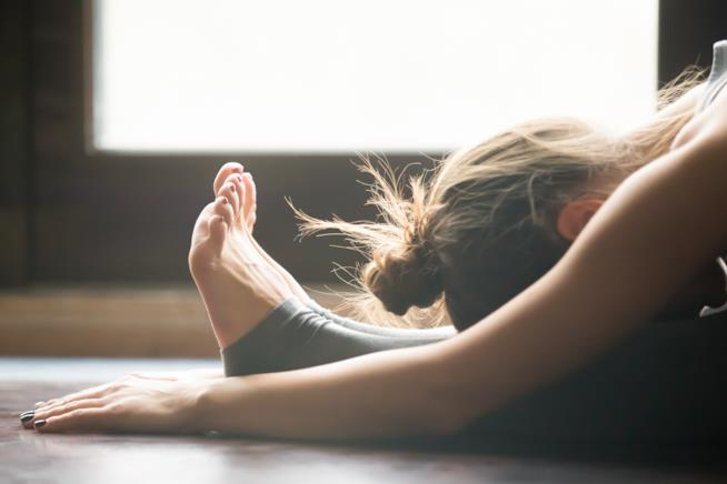 Le discipline dello yoga più diffuse in Italia Donne impegnata in un asana della disciplina dello yoga