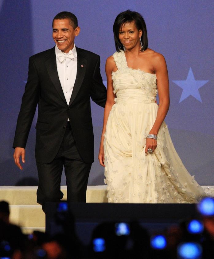 Michelle Obama stupisce con un paio di maxi stivali glitterati Barack e Michelle Obama nel 2009