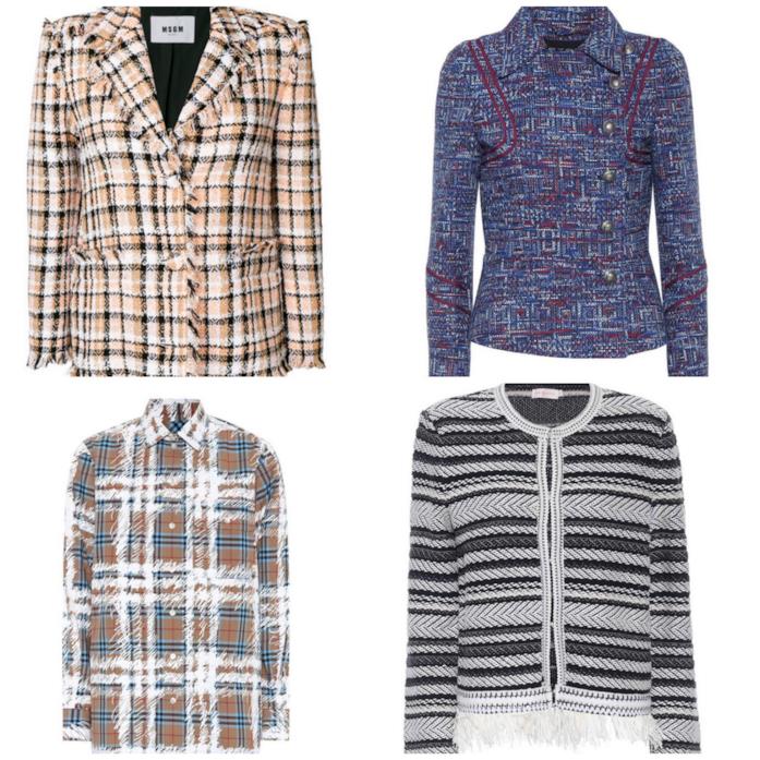 Giacche estate primavera 2018: Giacche in tweed Collage di giacche in tweed