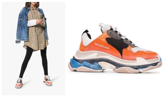 Triple S Balenciaga arancione per l'autunno 2018 Arancione, le sneakers Triple S Balenciaga di moda per l'autunno 2018