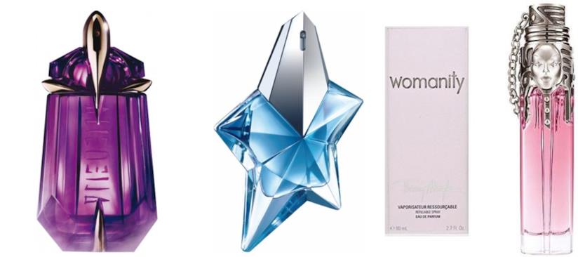 I profumi di Thierry Mugler: Alien, Angel. Womanity Le fragranze Mugler più amate, in attesa della nuova creazione Aura
