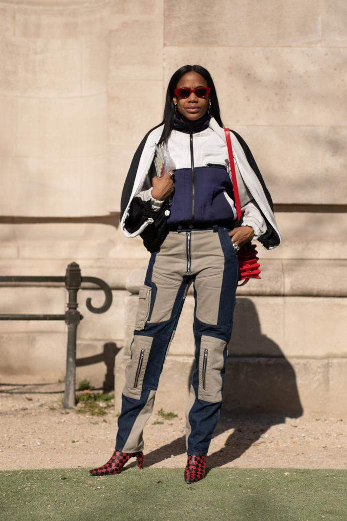 Stivali rossi Parigi Streetstyle 2019 Stivali rossi Parigi Streetstyle 2019