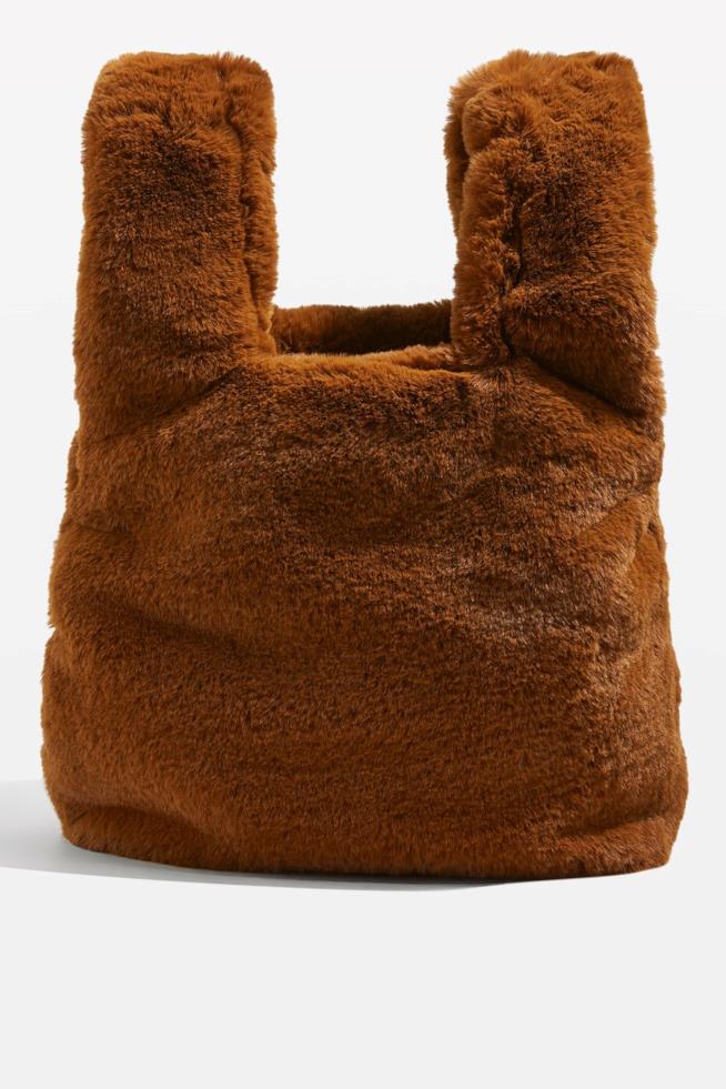 Borsa Topshop in finto pelo da regalare a Natale Borsa Topshop in finto pelo per regali di Natale