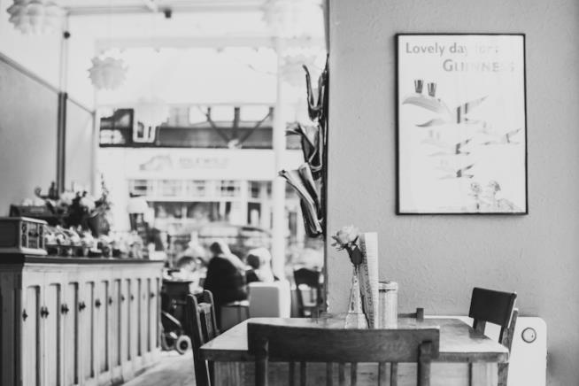 L'interno di un café Un coffee shop