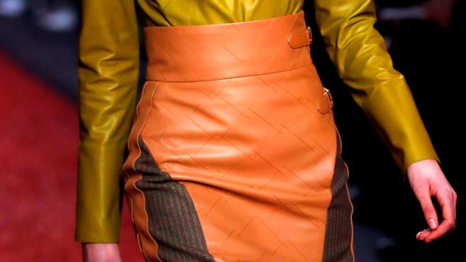 La gonna in pelle di Hermès autunno inverno 2018-19 Le gonne di tendenza per l'autunno inverno 2018-19