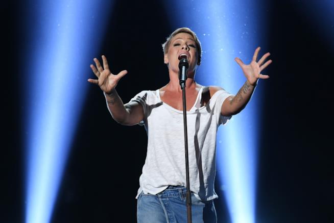 Pink contro il commento sessista di Neil Portnow ai Grammy 2018 Pink ai Grammy 2018
