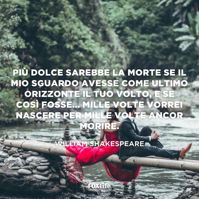 Citazione William Shakespeare Coppia seduta su un ramo sopra un lago
