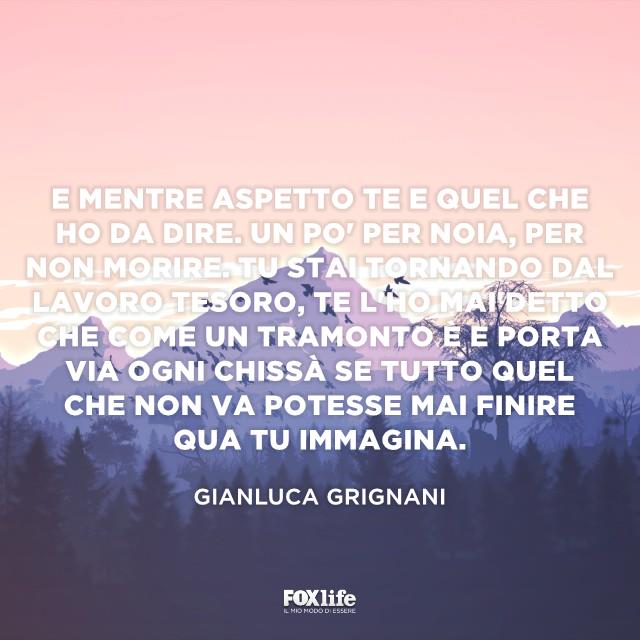 Citazione Grignani Montagne innevate