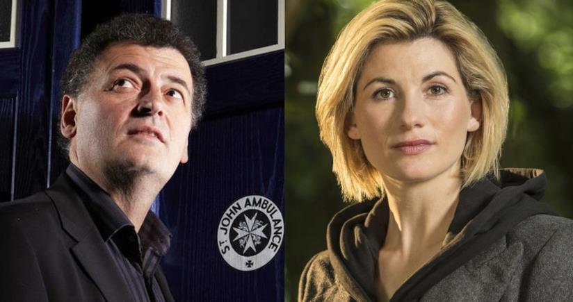 Steven Moffat e Jodie Whittaker Lo showrunner StevenMoffat e Jodie Whittaker