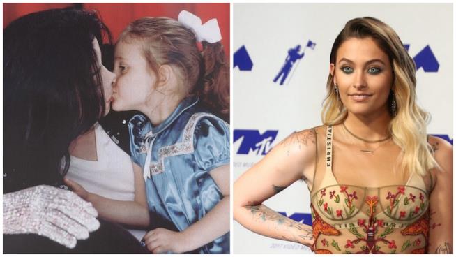 Paris Jackson e gli auguri su Instagram al padre scomparso Paris Jackson con il padre Michael Jackson