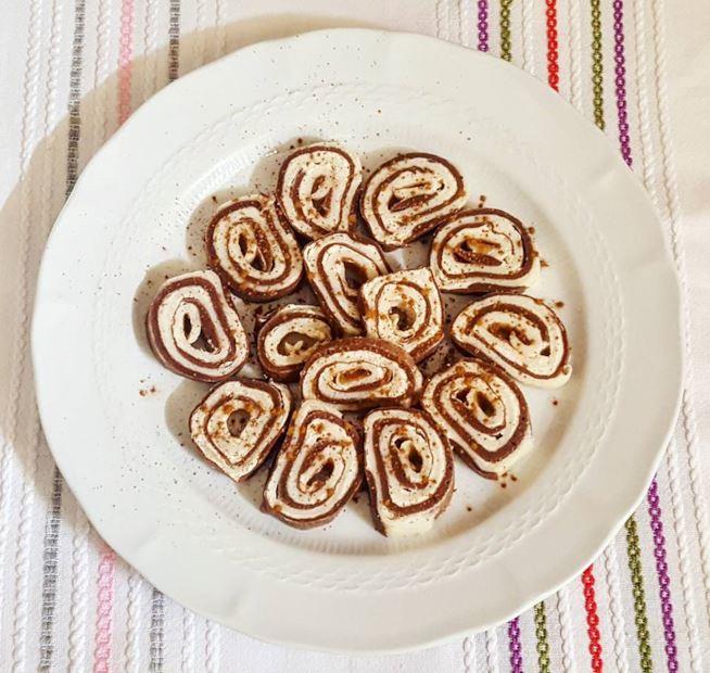 Crespelle bicolori Crepes al cacao